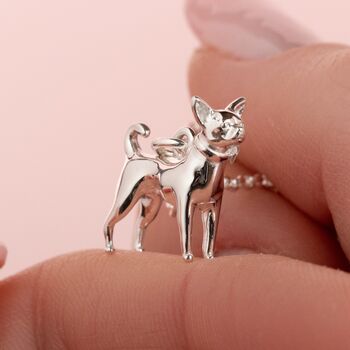 Personalised Chihuahua Sterling Silver Necklace, 2 of 6