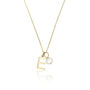 Silver Or Gold Initial And Pearl Drop Necklace, thumbnail 4 of 7