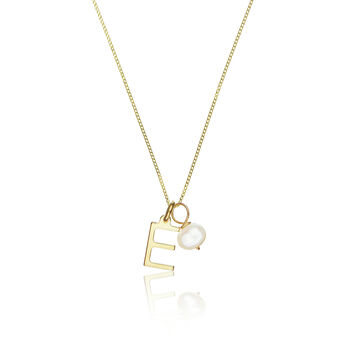 Silver Or Gold Initial And Pearl Drop Necklace, 4 of 7
