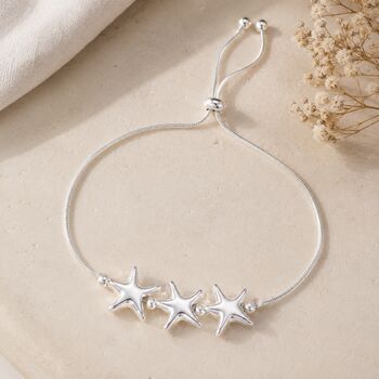 30th Birthday Three Star Drawstring Bracelet, 5 of 8