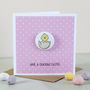 Personalised Easter Card With Badge, thumbnail 2 of 6