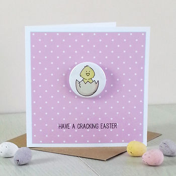Personalised Easter Card With Badge, 2 of 6