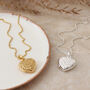 Sterling Silver Or Gold Plated Flower Heart Locket, thumbnail 2 of 7