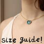 Blue Leaf Necklace, thumbnail 2 of 6