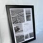Personalised Photo Collage Print With Optional Custom Calendar / Date Wall Art A4 Frame Not Included, thumbnail 2 of 2