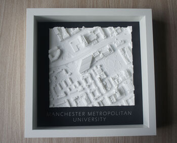 Graduation Gift Manchester Metropolitan University 3D Printed Map, 5 of 6