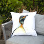 Inky Penguin Outdoor Cushion For Garden Furniture, thumbnail 7 of 8