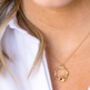 Garnet Semi Precious Gemstone Eternity Necklace, thumbnail 2 of 8
