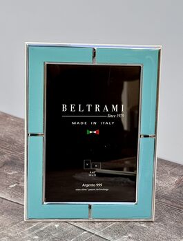 Beltrami Turquoise Border Photo Frame, 2 of 3