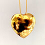 Hand Hammered Valentine Heart Necklace On Chain, thumbnail 4 of 7