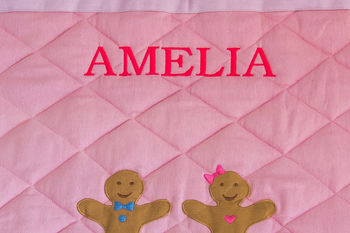 Children's Gingerbread Pink Floor And Play Mat, 3 of 5