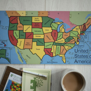 States Of America Wooden Jigsaw Puzzle, 9 of 9