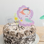 Personalised Birthday Mermaid And Sign Cake Topper, thumbnail 3 of 3