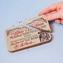 Official 'Nice List Pass' Personalised Christmas Chocolate Bar, thumbnail 2 of 8