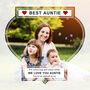 The World’s Best Auntie Personalised Photo Slate Gift For Family, thumbnail 3 of 6