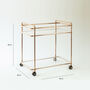 Handmade Drink Trolley In Copper, thumbnail 4 of 7
