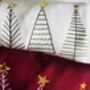 Three Big Trees Embroidered Christmas Jumper, thumbnail 5 of 5