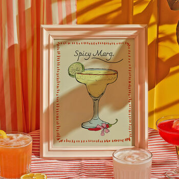 Spicy Marg Margarita Cocktail Print, 2 of 12