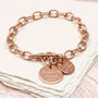 Personalised 18ct Gold Plated Message Bracelet, thumbnail 2 of 5