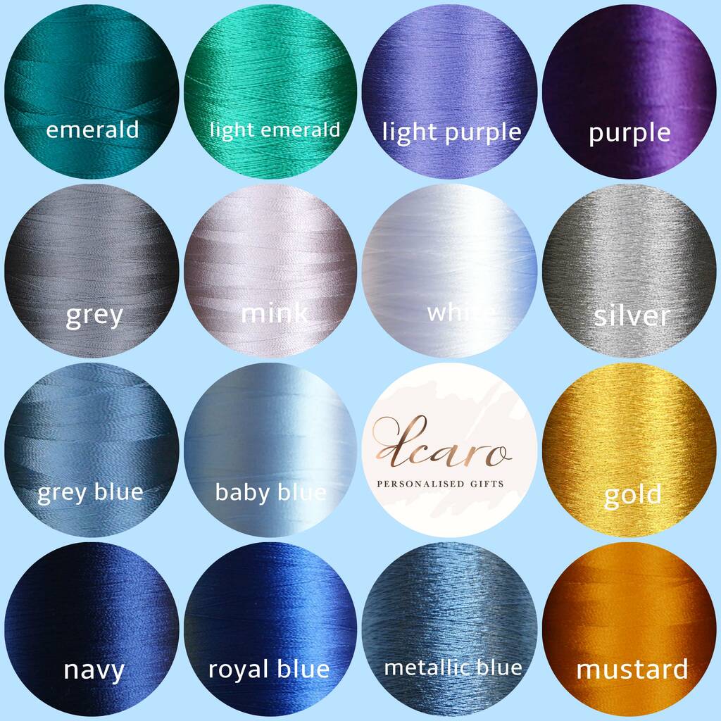 Personalised Baby Blue Hand Towel By DCaro