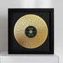 Personalised Song Lyrics Print, Metallic Gold, thumbnail 1 of 8