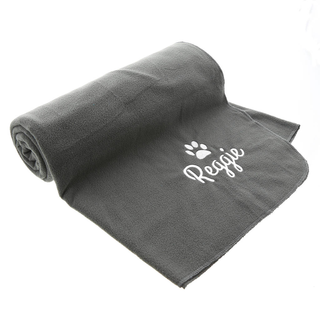 personalised fleece dog blanket by duncan stewart