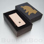 Copper Money Clip With Hand Stamped Paw Print, thumbnail 4 of 5