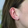 Sterling Silver Daisy Stud Earrings, thumbnail 4 of 8
