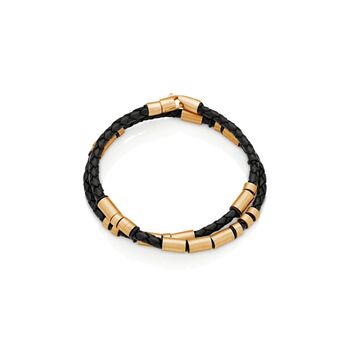 Personalised Men's Leather Morse Code Bracelet, 6 of 12