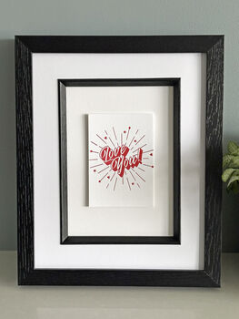 'Love You! Starburst' Little Letterpress Print, 4 of 8