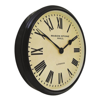 Personalised Message Roman Numerals Clock, 3 of 4