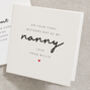 Personalised Nanny Mothers Day Card, thumbnail 1 of 2