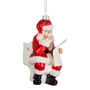 Large Glass Santa On The Toilet Christmas Decoration, thumbnail 2 of 2