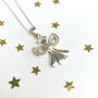 Sterling Silver Guardian Angel Necklace, thumbnail 2 of 5