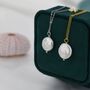 Coin Baroque Pearl Necklace In Sterling Silver, thumbnail 1 of 11