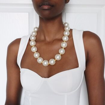 Chunky Pearl Beaded Necklace, 7 of 8