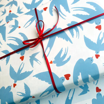 Love Bird Wrapping Paper, 4 of 6