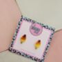 Rocket Ice Lolly Glitter Resin Studs / Holiday Jewellery / Colourful Resin Accessories / Gift For Her, thumbnail 2 of 5