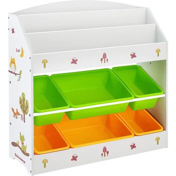 Three Tier Bookshelf Storage Cabinet Container Cupboard, 2 of 8