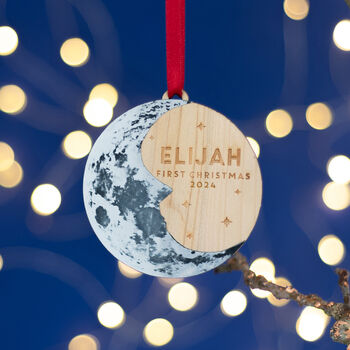 Baby's First Christmas Moon Tree Ornament, 3 of 8