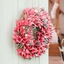 Winter Sparkle Pink Door Wreath, thumbnail 3 of 5
