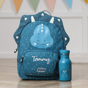 Personalised Trixie Triceratops Backpack For Nursery, School, Holiday, 4 of 12