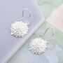 Sunflower Sterling Silver Drop Earrings, thumbnail 2 of 8