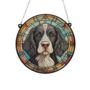 Springer Spaniel Black And White Stained Glass Effect Suncatcher, thumbnail 3 of 5