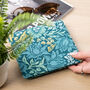 Blue Badge Permit Wallet In William Morris Mallow Teal, thumbnail 3 of 6