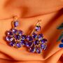 Amethyst Dangle Earrings, thumbnail 1 of 4