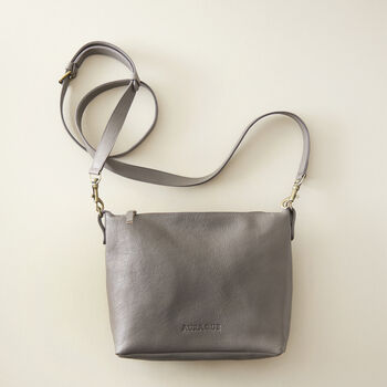 Fair Trade Classic Leather Shoulder Cross Body Handbag, 5 of 12