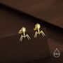 Sterling Silver Bacteriophage Stud Earrings, thumbnail 3 of 12