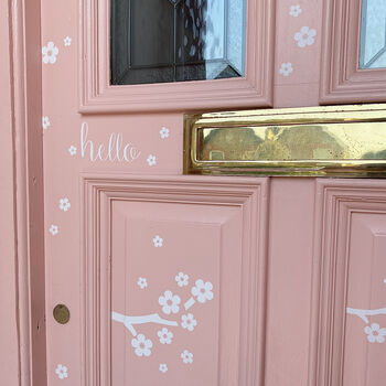 Calligraphy 'Hello' Door Sticker, 4 of 8