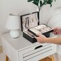 Two Layer Lockable Jewellery Holder Box Organizer, thumbnail 4 of 4